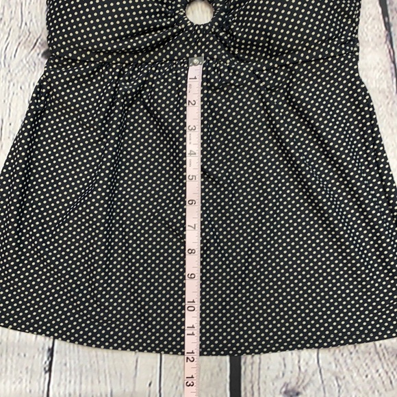 DKNY Black w/Tan Dots Tankini Top Size: S\CH\P - Picture 12 of 17
